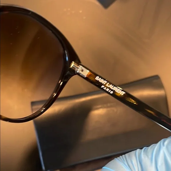 Saint Laurent Black Sunglasses with Case - Picture 2 of 4